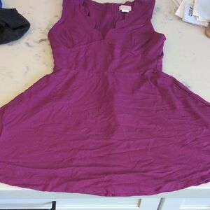 Purple Sleeveless Dress